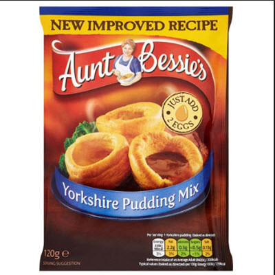 Aunt Bessies Yorkshire Mix Sachet 120G | Mikes Imported British Goods